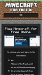 Mobile Screenshot of minecraftforfreex.com