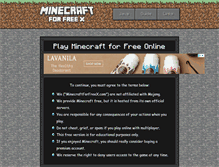Tablet Screenshot of minecraftforfreex.com